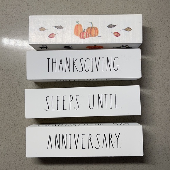 Rae Dunn 365 Countdown Block Calendar Set - Picture 4 of 10